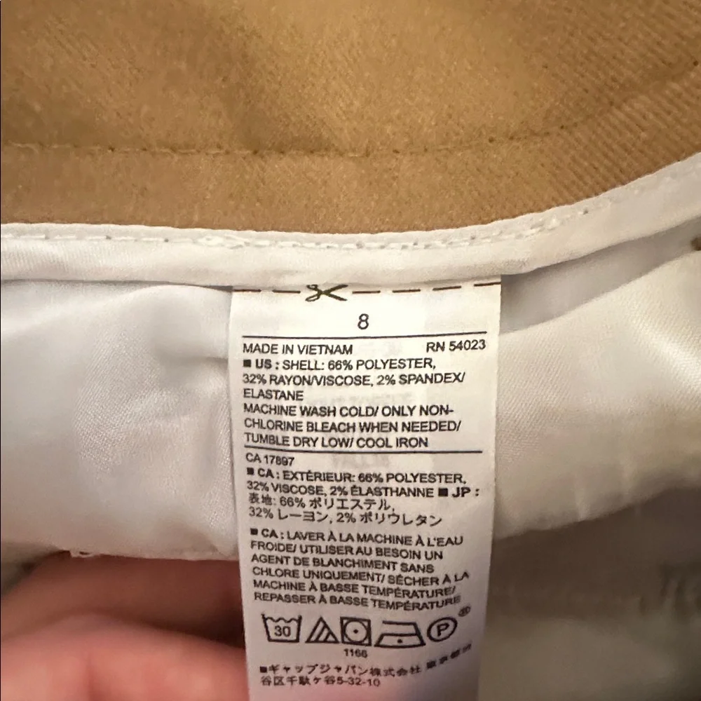 Banana Republic Tan Wide-Leg Crop Pants 8 - Picture 5 of 5